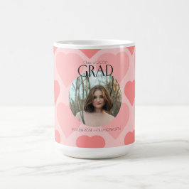 Taza De Café Corazones rosados bonitos Fiesta de graduación