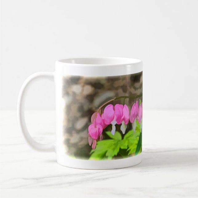 Taza De Café Corazones sangrantes Panorámico (Izquierda)