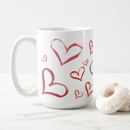 Taza De Café Corazones tambaleantes