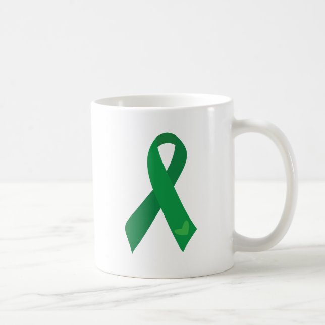 Taza De Café Corazones verdes de la cinta