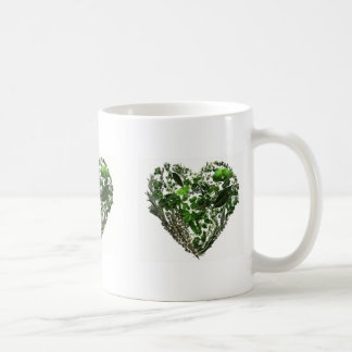 Taza De Café Corazones verdes de la hoja