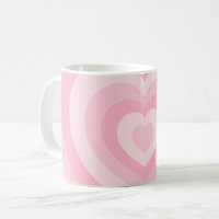 Corazones vintage retro bebé rosa