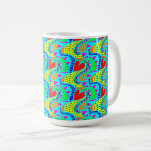 Taza De Café Corazones vivos