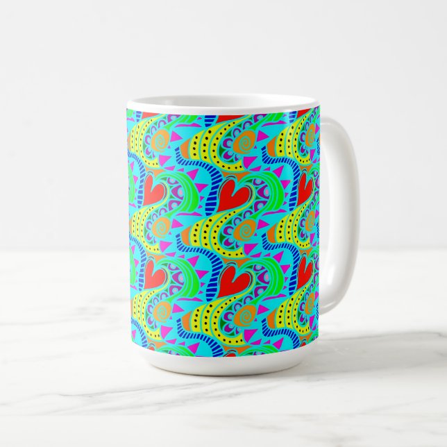 Taza De Café Corazones vivos (Anverso derecho)