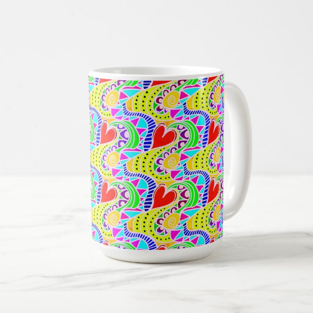 Taza De Café Corazones vivos (Anverso derecho)