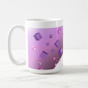 Taza De Café Corazones y cubos