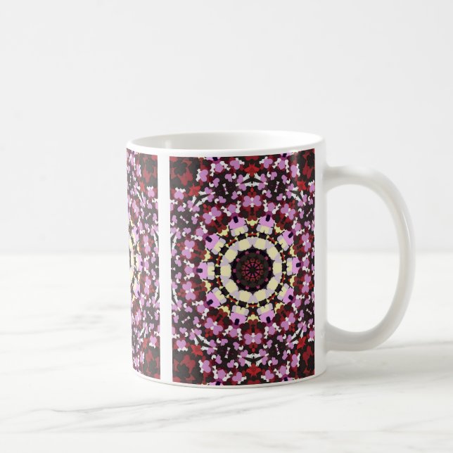 TAZA DE CAFÉ CORAZONES Y FLORES (Derecha)