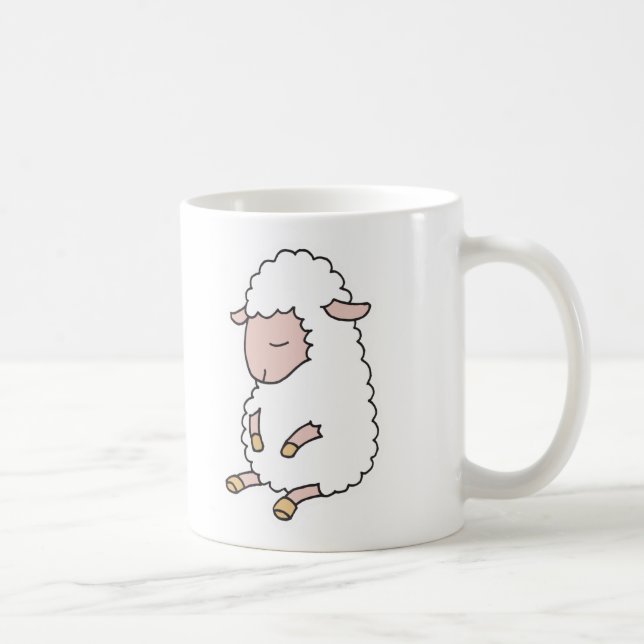 Taza De Café corderito bebé adorable (Derecha)