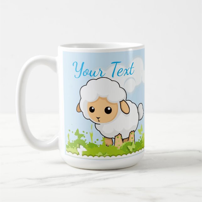 Taza De Café Cordero Pequeño Cutest (Izquierda)