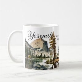 Taza De Café Cordillera del Parque Nacional Yosemite Media Dome
