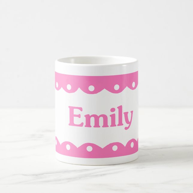 Taza De Café Cordón rosado conocido de Emily (Centro)