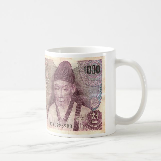 Taza De Café Coreano 1000 ganado (Derecha)