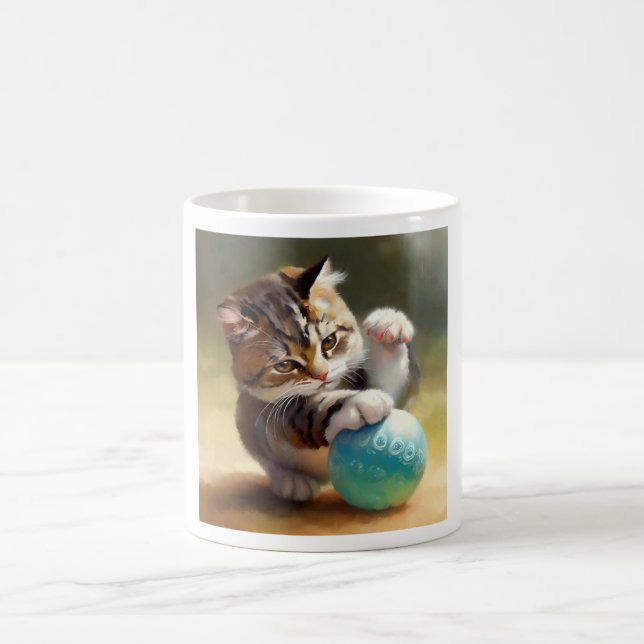Taza De Café Coreano Bobtail Cat (Centro)