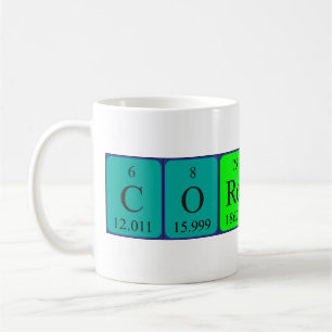 Taza De Café Corentin periódica table name mug