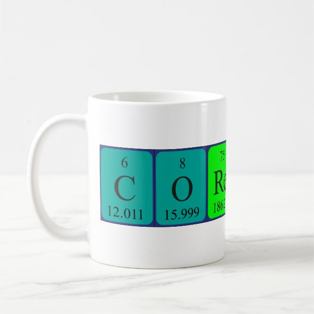 Taza De Café Corentin periódica table name mug (Izquierda)