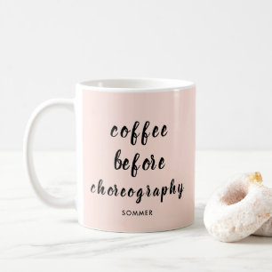 Taza De Café Coreografía del profesor de la danza personalizad