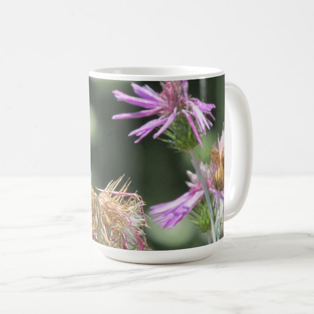 Taza De Café Corfu Lilac Wildflowers (Anverso derecho)