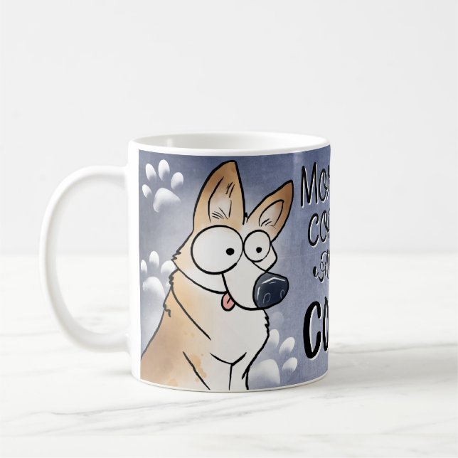Taza De Café Corgi Coffee Lover Mug (Izquierda)