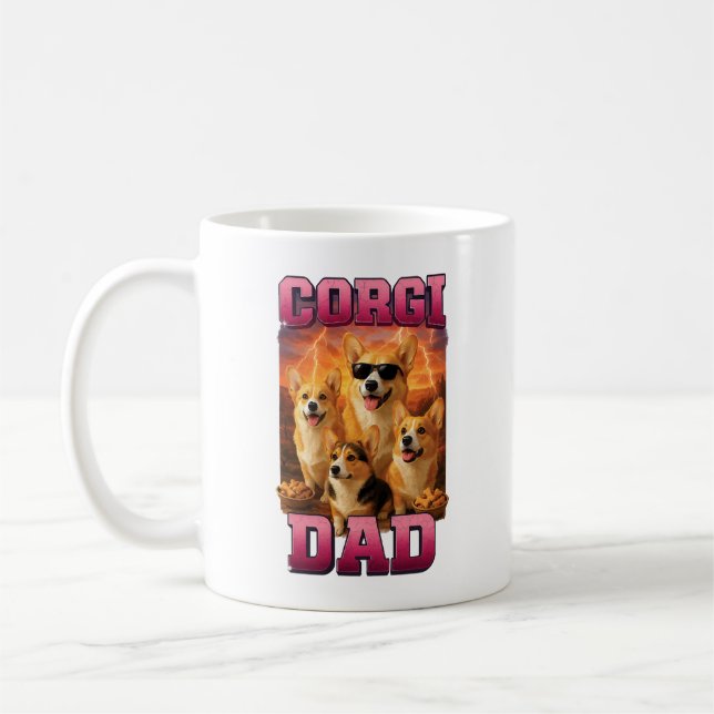 Taza De Café Corgi Copiar Copiar Copiar (Izquierda)