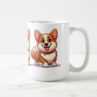 Taza De Café Corgi de dibujos animados