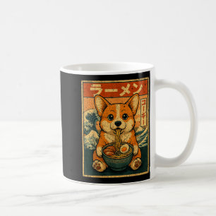 Taza De Café Corgi Divertido Kawaii Ramen Fideos Japoneses Corg