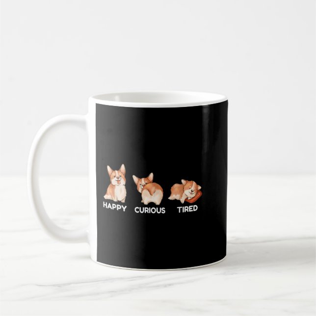 Taza De Café Corgi Expressions Dogs Corgi  (Izquierda)
