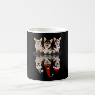 Taza De Café corgi feliz navidades disfraz divertido perro