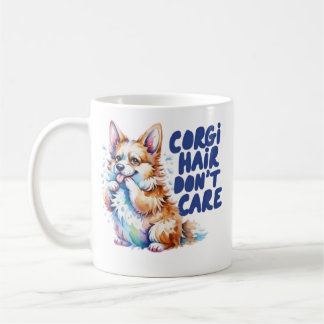 Taza De Café Corgi Hair Don't Care Funny Corgi Mom Coffee Mug C