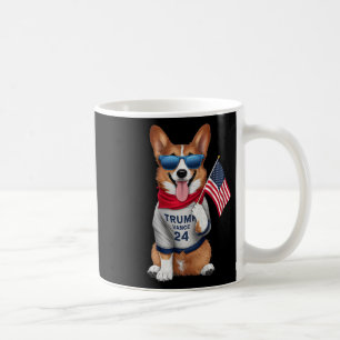 Taza De Café Corgi Incluso Mi Perro Quiere Trump Vance Hombres 
