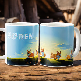 Taza De Café Corgi Joy - Personalizado