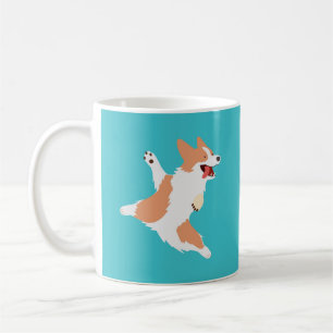 Taza De Café Corgi Juguetón