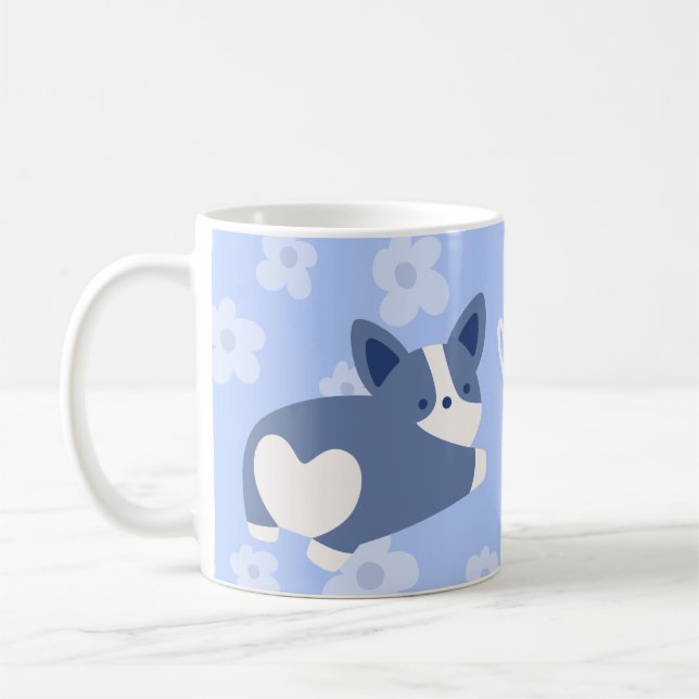 Taza De Café Corgi Love Mug (Izquierda)