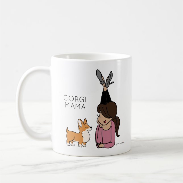 Taza De Café Corgi Mama Coffee Mug personalizado (Izquierda)