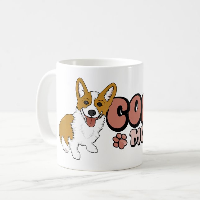 Taza De Café Corgi Mom (Anverso izquierdo)