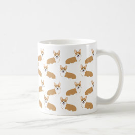 Taza De Café Corgi Mug - diseño de corgis bonito