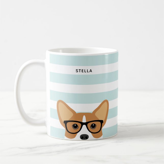 Taza De Café Corgi Mugs (Izquierda)
