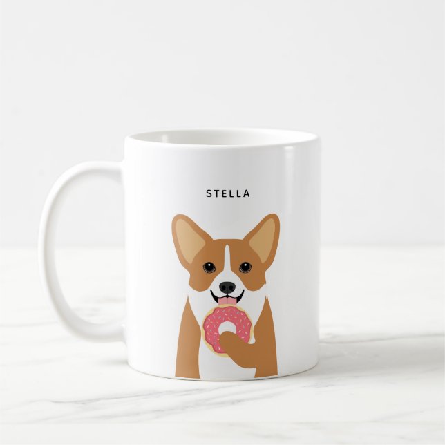 Taza De Café Corgi Mugs (Izquierda)