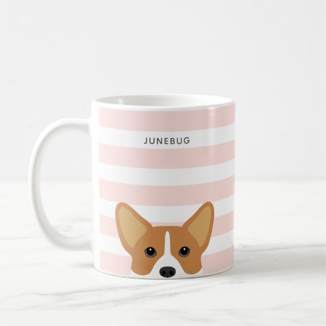 Taza De Café Corgi Mugs (Izquierda)