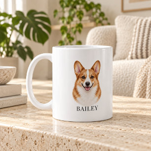 Taza De Café Corgi Pelirrojo Personalizado