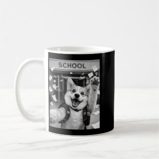 Taza De Café Corgi Perro Último Día De Escuela Vacaciones De Ve