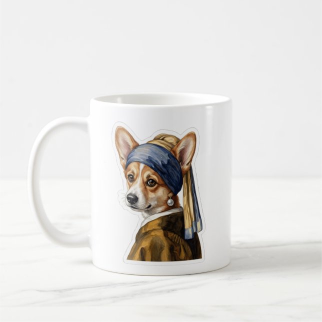 Taza De Café Corgi Renaissance (Izquierda)