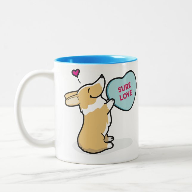 Taza de café Corgi-Roja del 2015-Pembroke de la (Izquierda)