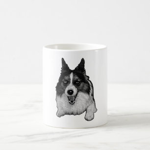 Taza De Café Corgi Saludo Con Nieve