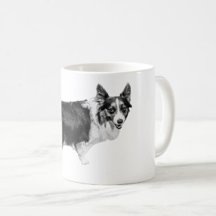 Taza De Café Corgi Spark en luz de nieve