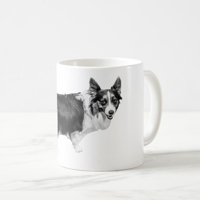Taza De Café Corgi Spark in Snowlight (Anverso derecho)