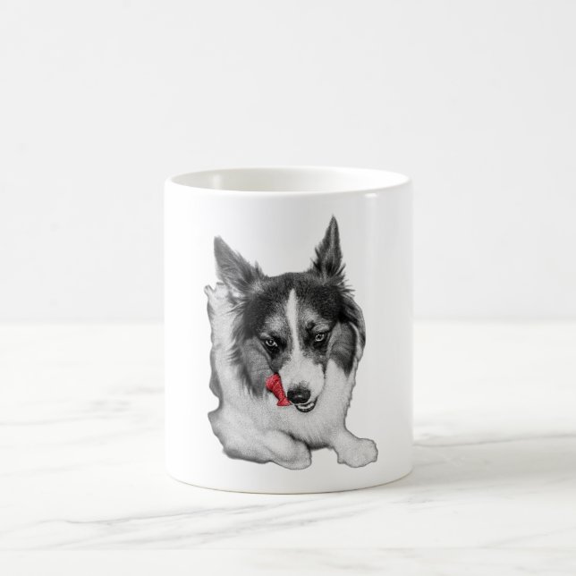 Taza De Café Corgi Wink en rojo (Centro)