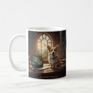 Taza De Café Corgi y Ratón