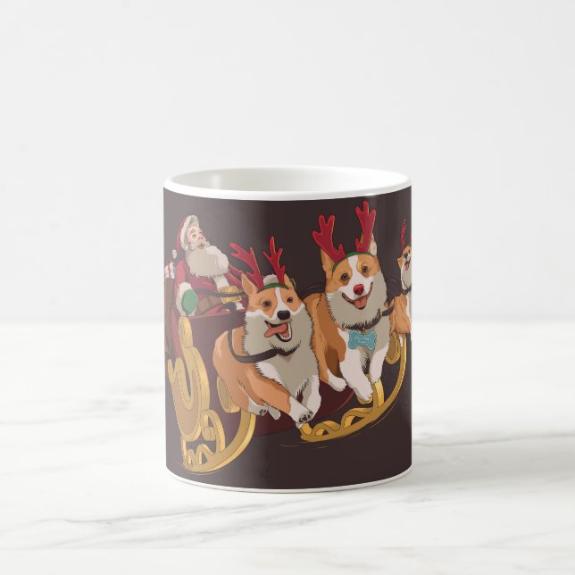 Taza De Café Corgis de Navidad (Centro)