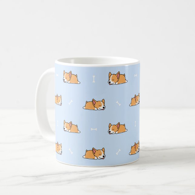 Taza De Café Corgis durmiente (Anverso izquierdo)