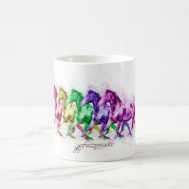 Taza De Café Coristas equinos del arco iris